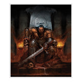 Póster del bárbaro Bul-Kathos de Diablo IV - Vista frontal