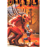 Diablo II Retro Art camisa - Arte de Keith Parkinson - cerrar Up View