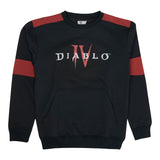 Diablo IV Negro Logotipo Cuello redondo  Sudadera - Vista frontal