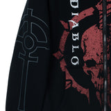 Diablo IV Necromancer Zip-Up Sudadera - cerrar Up View