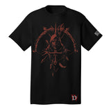 Camiseta negra del pícaro de Diablo IV - Vista frontal