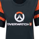 Overwatch 2 Mujer Carbón Logotipo T-camisa - cerrar Up View