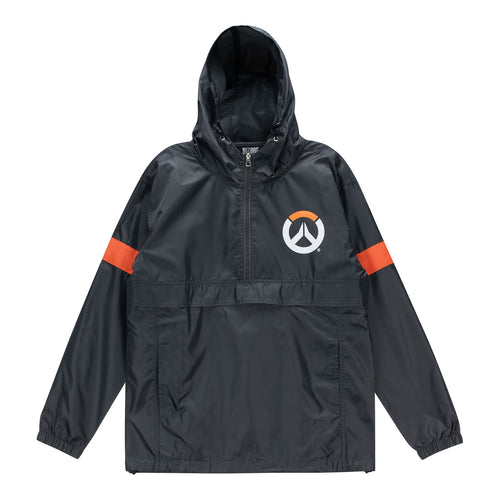 Overwatch 2 Cortavientos gris con media cremallera Chaqueta - Vista frontal
