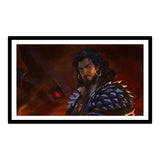 World of Warcraft Wrathion 12x21 in Impresión artística enmarcada - Vista frontal