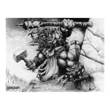 Warcraft Samwise Boceto Tauren 18x24