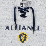 World of Warcraft Alliance Logotipo Mujer Gris T-camisa - cerrar Up View