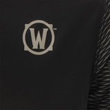 World of Warcraft Black Colorblock Sudadera - Logotipo closeup