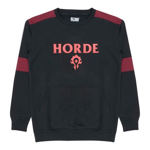 World of Warcraft Horda Negro Logotipo Cuello redondo  Sudadera - Vista frontal
