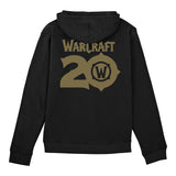Sudadera negra con capucha del 20.º aniversario de World of Warcraft - Vista trasera