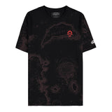 World of Warcraft Mapa de la Horda de Azeroth Black T-camisa - Vista frontal