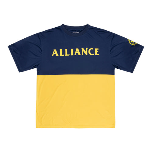 World of Warcraft Alliance Gold Colorblock Camisa- Vista frontal