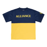 World of Warcraft Alliance Gold Colorblock T-camisa- Vista frontal
