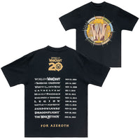 World of Warcraft 20th Anniversary Celebration Black T-camisa - Vista delantera y trasera