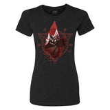 Diablo IV Inarius y Lilith Camiseta negra para mujercamisa - Vista frontal