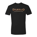 Diablo Immortal Black Detail Logotipo T-camisa - Vista frontal