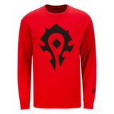 World of Warcraft Horda Rojo Manga larga  T-camisa - Vista frontal
