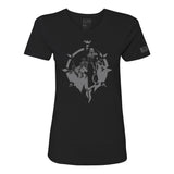 Diablo IV Necromancer Camiseta negra de mujer - Vista frontal