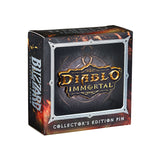 Diablo Inmortal Logotipo Pin en Oro - Vista Delantera Derecha