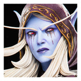 World of Warcraft Sylvanas Estatua Premium de 17'' en Púrpura - Vista ampliada de la cara