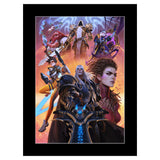 Blizzard Forging Worlds 14x20in Edición limitada con marco