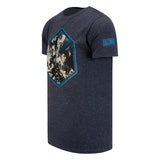 Heroes of the Storm Hexagon Heathered Marina Camisa - Vista izquierda