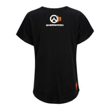 Overwatch 2 Mujeres Negro Logotipo T-camisa - Vista posterior