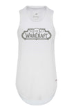 World of Warcraft Camiseta de tirantes blanca de mujer - Vista frontal con World of Warcraft Logotipo