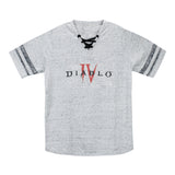 Diablo IV Logo T-Shirt gris pour femmes - Vue de face