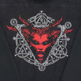 Diablo IV Lilith Denim Black Hoodie Jacket - fermer Up View