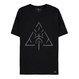 T-shirt noir Omniscience Diablo IV - Vue de face