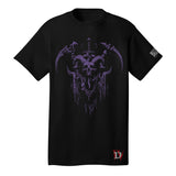 T-shirt noir Nécromancien Diablo IV - Vue de face