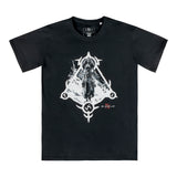 T-shirt noir Sorcier Diablo IV - Vue de face