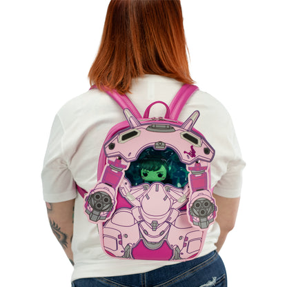 Overwatch D.Va Funko Pop ! Figure et sac - Vue de face sur la maquette