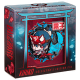 Overwatch 2 Kiriko Pin's Collector's Edition - Vue de face dans l'emballage