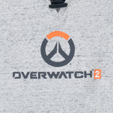 Overwatch 2 Logo T-Shirt gris pour femmes - fermer Up Logo View