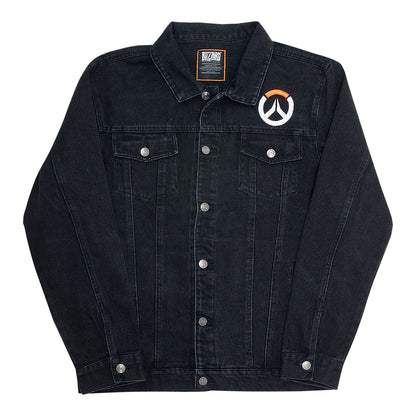 Overwatch Veste noire en denim - Vue de face