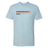 Overwatch 2 Heroes Bleu T-Shirt - vue de face