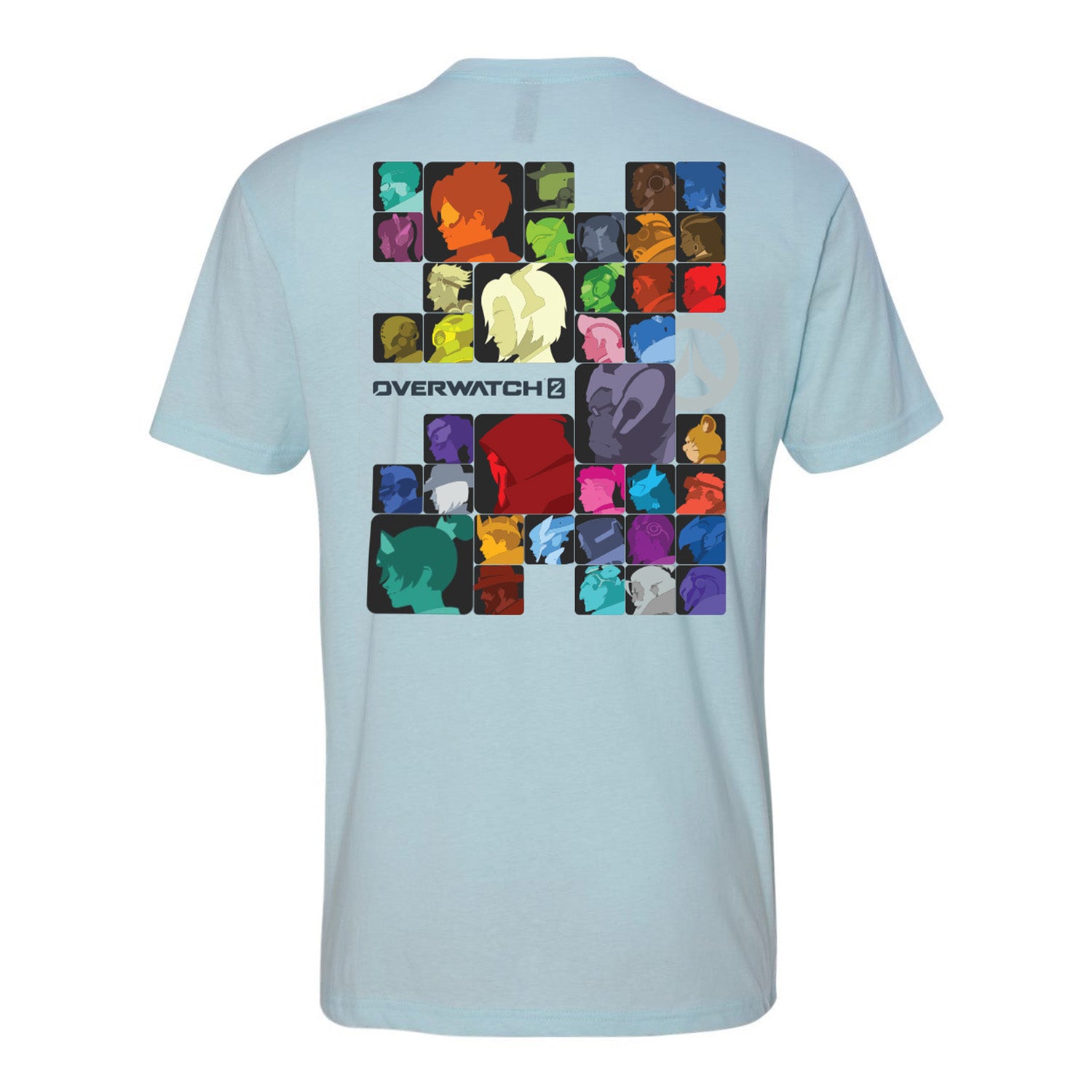Overwatch 2 Heroes Bleu T-Shirt - vue arrière