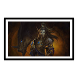 World of Warcraft Nozdormu 12x21 in Impression d'art encadrée - Vue de face