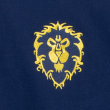 World of Warcraft l’Alliance Logo Quarter-Zip Bleu Sweatshirt - fermer Up View