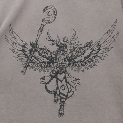 World of Warcraft Malfurion Sketch Grey Pullover Hoodie - fermer vue arrière