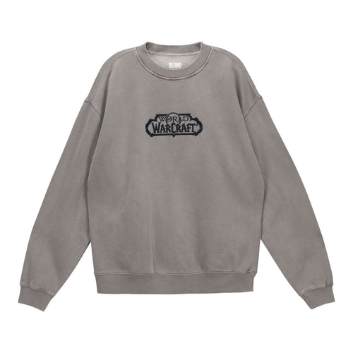 World of Warcraft Xal'atath Sketch Sweat-shirt gris à col roulé - Vue de face