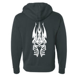 World of Warcraft Wrath of the roi-liche Helm Hoodie - Back View Black Version