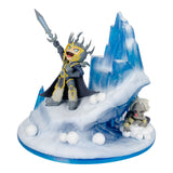 Lutte contre la neige des Lil' Champions Arthas 7.5in. Statue - Vue de face