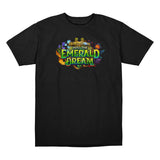 Hearthstone Emerald Dream Card Back T-Shirt - Vue de face Version noire