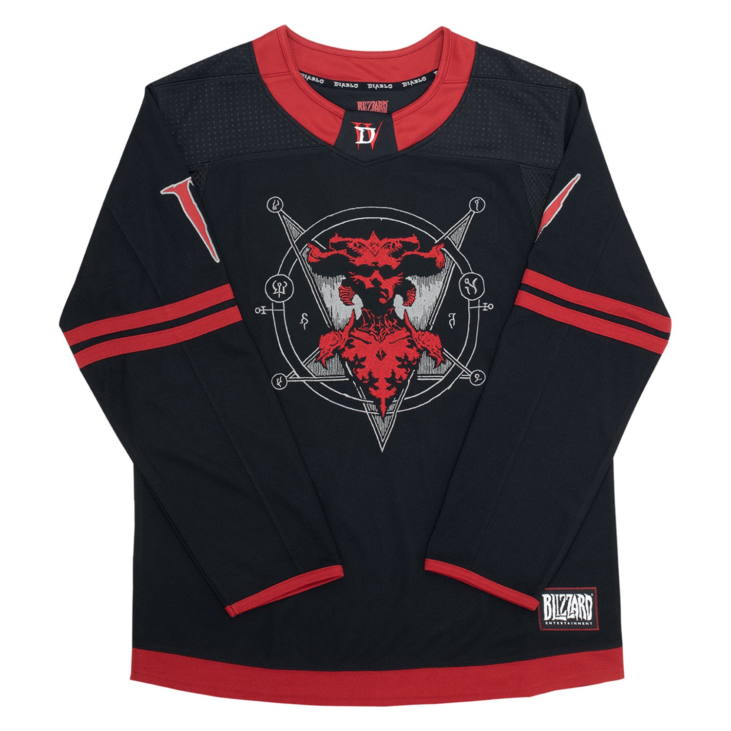 Diablo IV Black Hockey Jersey - Vue de face