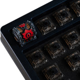 Touche de clavier artisanale coffre de la Horde World of Warcraft - Vue de face sur le clavier