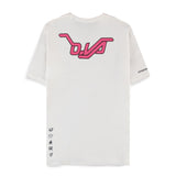 Overwatch D.VA T-shirt blanc "Canons de fusion" - Vue arrière