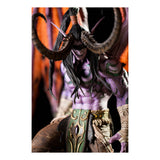 World of Warcraft Illidan Statue Premium de 23 pouces en rouge - Zoom vue de face