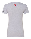 Overwatch 2 T-Shirt gris Sojourn pour femmes - Vue arrière avec Overwatch Logo